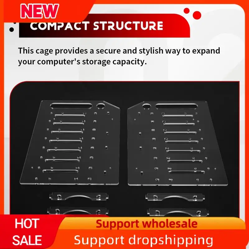 Superb 3.5 Inch Transparent Acrylic Hard Disk Rack For Desktop, 8-Tier External Storage Box For Mechanical Drives
Superb 3.5 Inch Transparent Acrylic Hard Disk Rack For Desktop, 8-Tier External Storage Box For Mechanical Drives