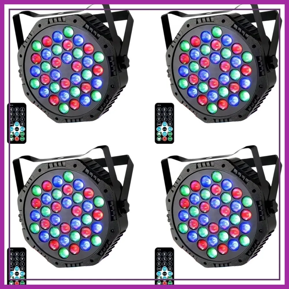 36LED Par Lights DJ Stage Light Corded RGB Sound Activated Uplighting for Wedding Party Club Christmas 4-Packs
36LED Par Lights DJ Stage Light Corded RGB Sound Activated Uplighting for Wedding Party Club Christmas 4-Packs