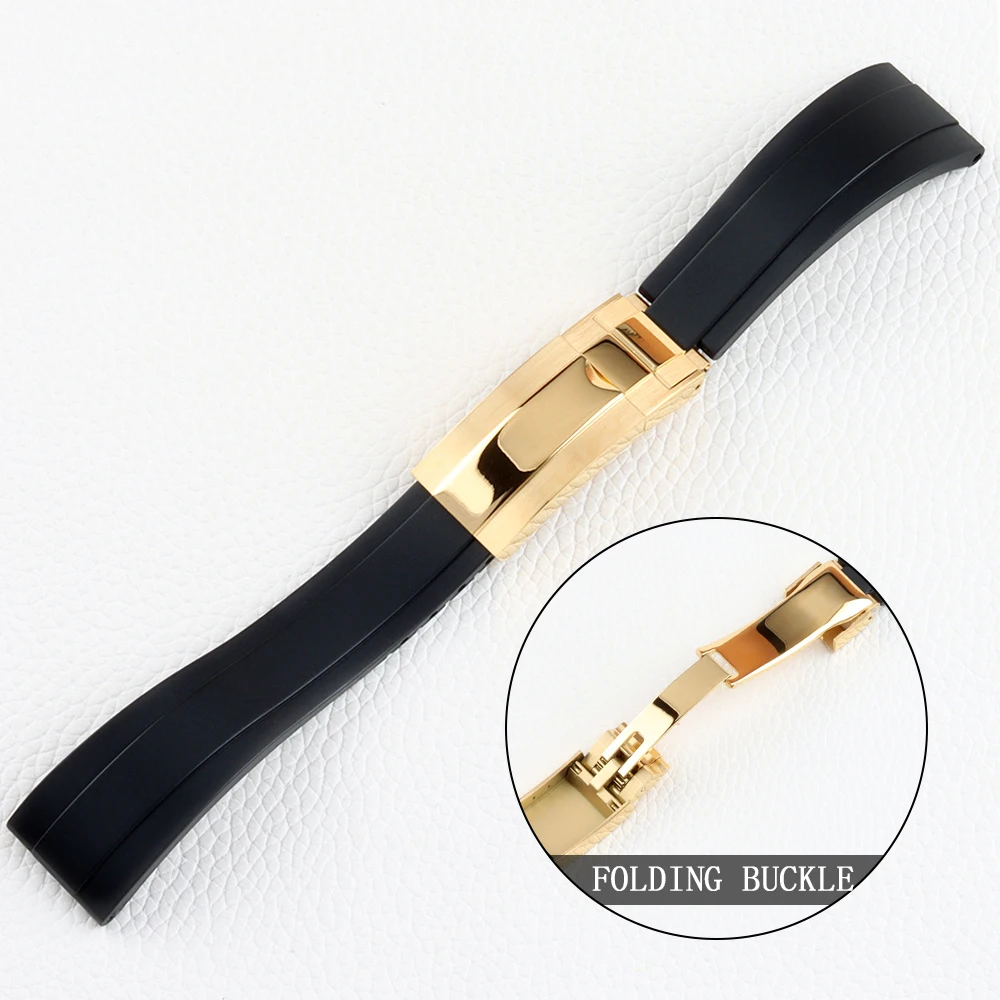 Black 20mm Rubber Strap Folding Buckle For Yacht-Master Submariner NH35 NH36 Movement Watch Case Waterproof Silicone Bracelet
Black 20mm Rubber Strap Folding Buckle For Yacht-Master Submariner NH35 NH36 Movement Watch Case Waterproof Silicone Bracelet