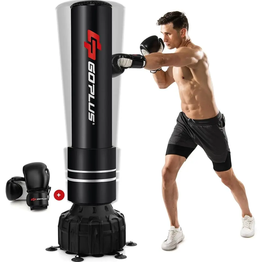 71 Heavy Duty 182 lbs Boxing Bag with Suction Cups, Gloves, and Stand for MMA, Muay Thai Training
71 Heavy Duty 182 lbs Boxing Bag with Suction Cups, Gloves, and Stand for MMA, Muay Thai Training