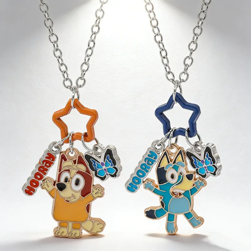 2Pcs Hot Kawaii Cartoon Bluey Accessories Animation Ornaments Bluey Bingo Chili DIY Alloy Oil Drop Pendant Accessories Gifts
2Pcs Hot Kawaii Cartoon Bluey Accessories Animation Ornaments Bluey Bingo Chili DIY Alloy Oil Drop Pendant Accessories Gifts
