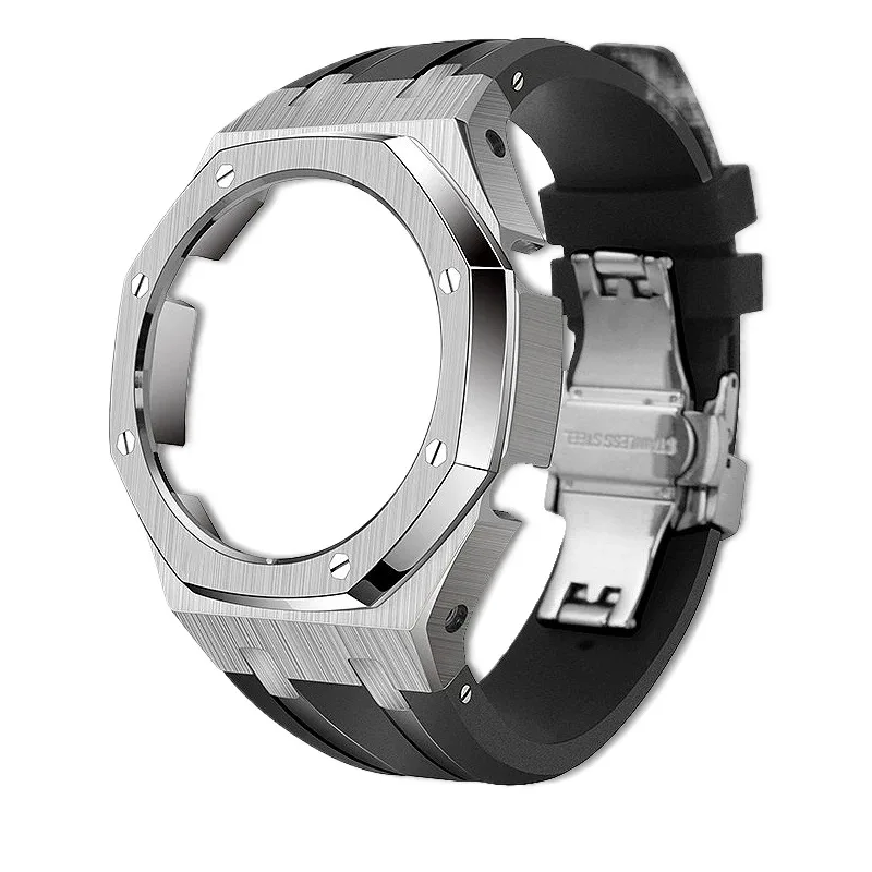For Casio G SHOCK 5611 GM-2100 GBM-2100 Mod Kit Stainless steel Case watch Strap Fluororubber band replacement Watch Accessories
For Casio G SHOCK 5611 GM-2100 GBM-2100 Mod Kit Stainless steel Case watch Strap Fluororubber band replacement Watch Accessories