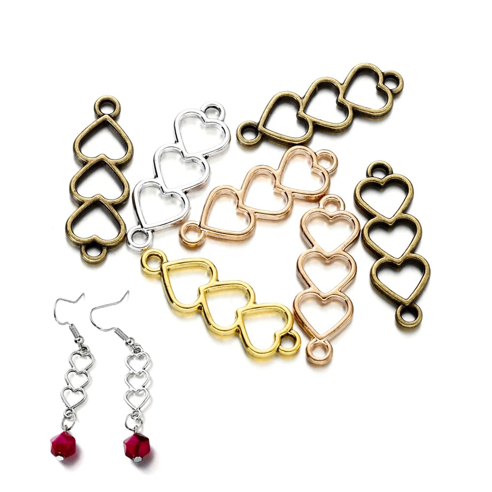 30Pcs/Lot 8x24mm Alloy Heart Shape Charms Hollow Heart Earrings Pendant Connector for DIY Earrings Jewelry Making Accessories
30Pcs/Lot 8x24mm Alloy Heart Shape Charms Hollow Heart Earrings Pendant Connector for DIY Earrings Jewelry Making Accessories