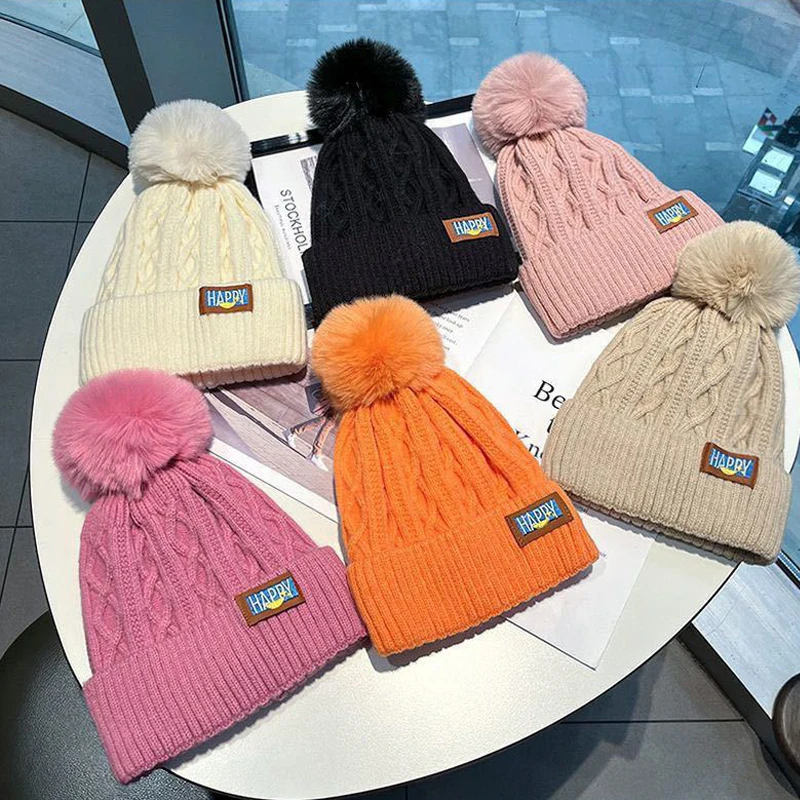 Unisex Knitted Hats Winter Solid Color Simple Versatile Velvet Warm Soft Knitted Hats Hairball Cute Kawaii Japanese Sweet Hats
Unisex Knitted Hats Winter Solid Color Simple Versatile Velvet Warm Soft Knitted Hats Hairball Cute Kawaii Japanese Sweet Hats