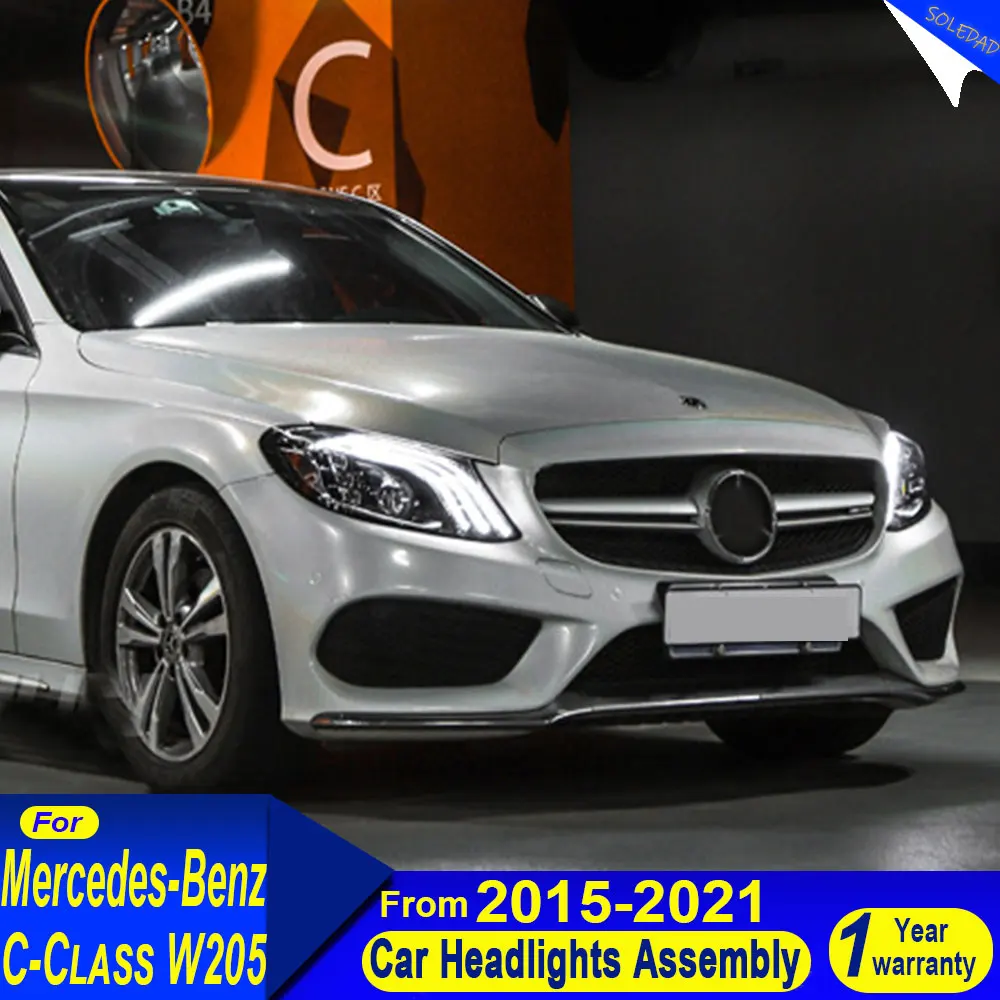 Автомобильные фары для Benz C-Class W205 2015 2016 2017-2021, фара, светодиодный проектор, дневные ходовые огни, автоаксессуары
Автомобильные фары для Benz C-Class W205 2015 2016 2017-2021, фара, светодиодный проектор, дневные ходовые огни, автоаксессуары