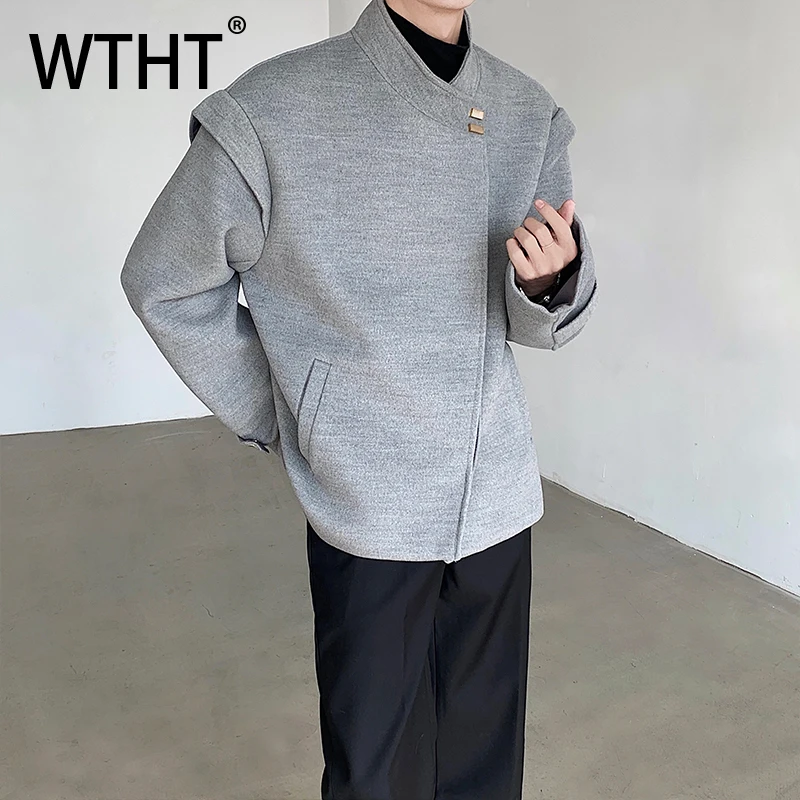 WTHT модные мужские искусственные двухсекционные однотонные свободные пальто, модные зимние куртки с длинными рукавами 2025, однобортные мужские куртки 2A2474
WTHT модные мужские искусственные двухсекционные однотонные свободные пальто, модные зимние куртки с длинными рукавами 2025, однобортные мужские куртки 2A2474