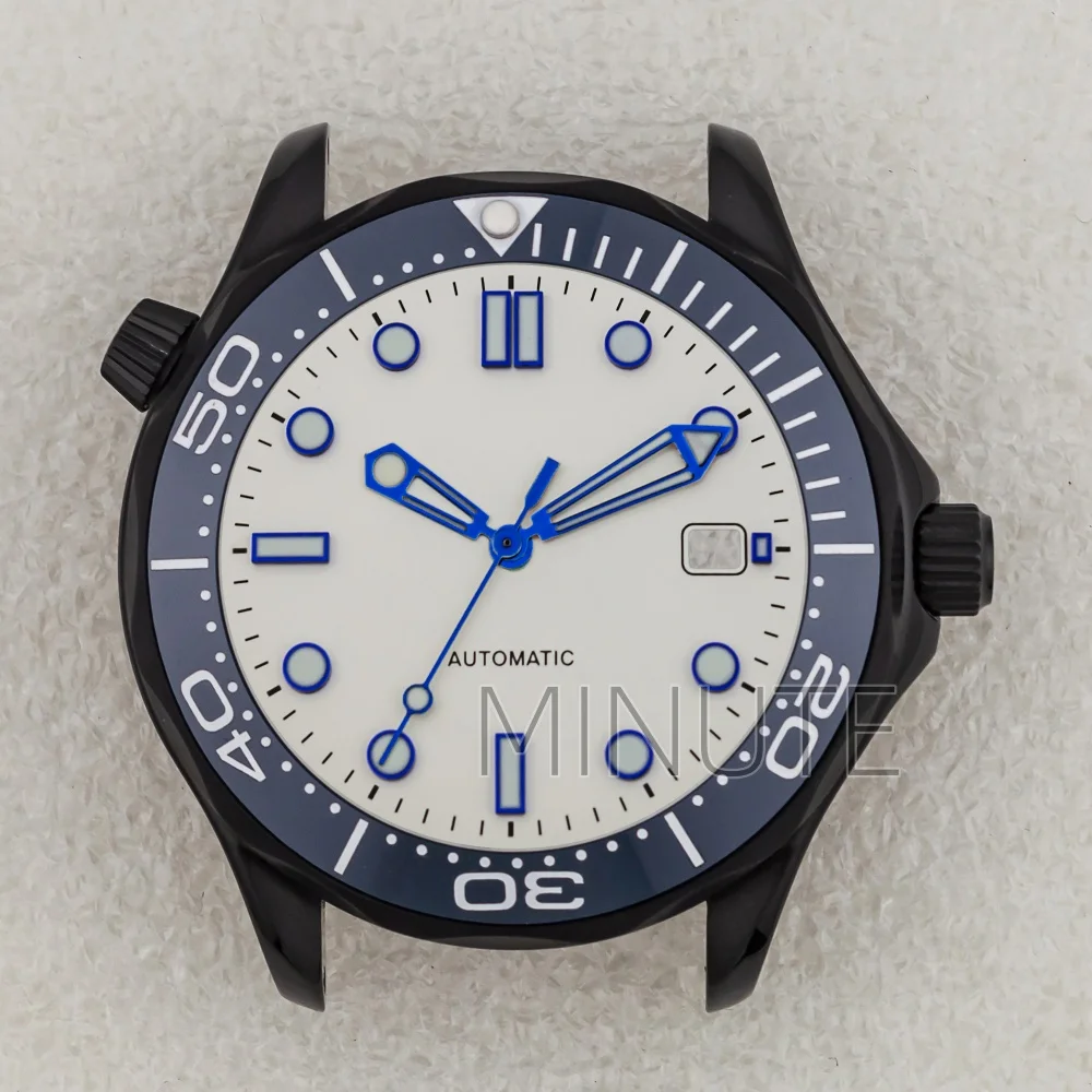 41mm Black NH35 Case Ceramic bezel 316L Stainless Steel Waterproof fit NH35 NH36 Movement 31MM Dial Seamaster 300 Men Watch Case
41mm Black NH35 Case Ceramic bezel 316L Stainless Steel Waterproof fit NH35 NH36 Movement 31MM Dial Seamaster 300 Men Watch Case