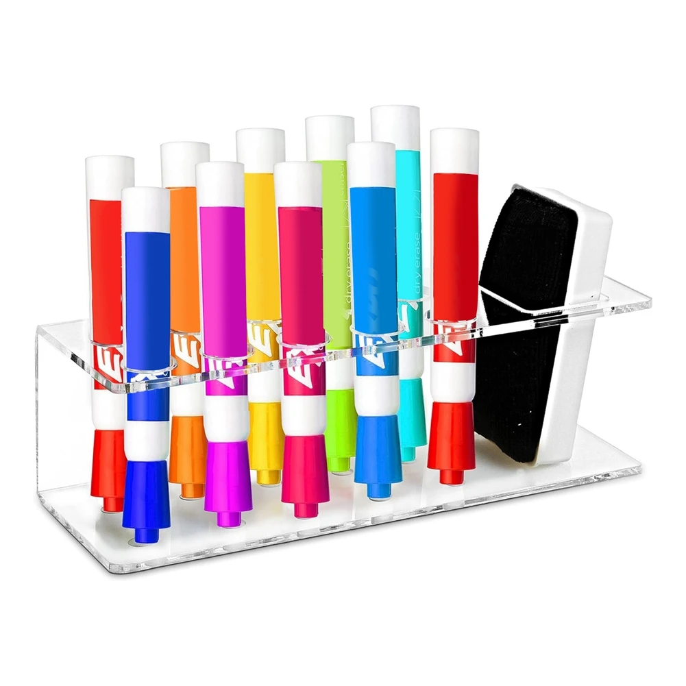Dry Erase Marker Holder Clear Acrylic Marker Holder With Slots & Eraser Holder Pen Pencil Holder
Dry Erase Marker Holder Clear Acrylic Marker Holder With Slots & Eraser Holder Pen Pencil Holder