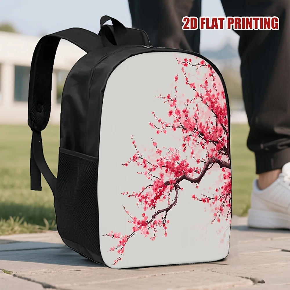 1 Large Capacity Travel Backpack - Stylish Sakura Branch 2D Flat Printed Shoulder Bag with Washable Zipper Closure
1 Large Capacity Travel Backpack - Stylish Sakura Branch 2D Flat Printed Shoulder Bag with Washable Zipper Closure