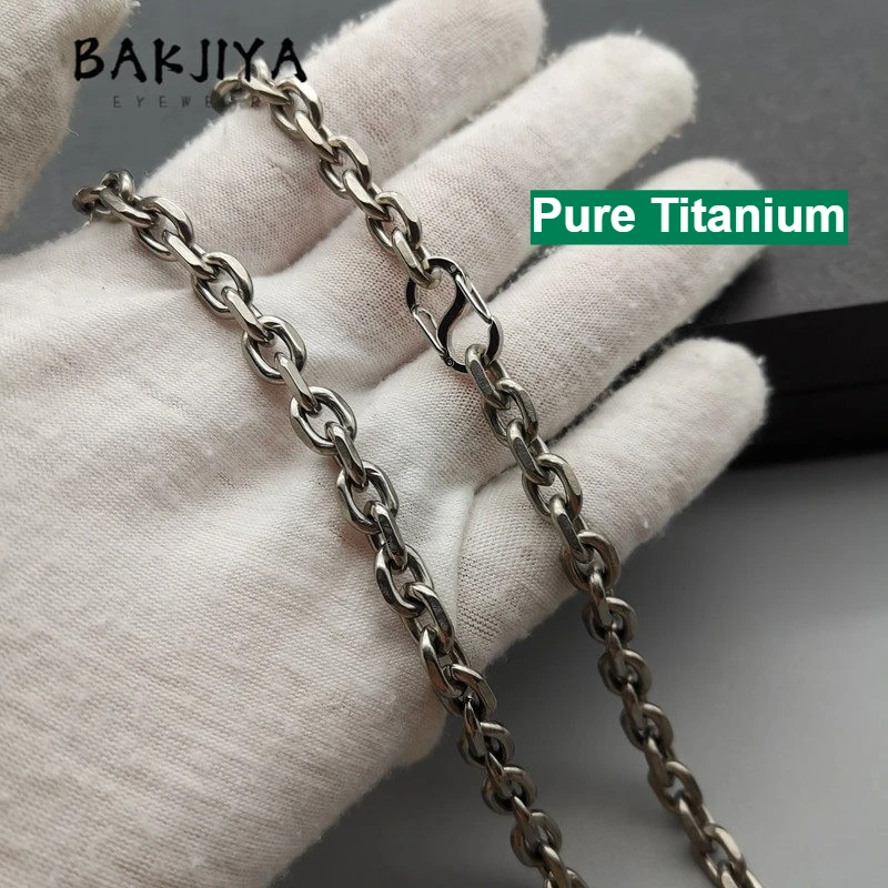 TA1 /Grade 1 Pure Titanium 5.2mm/7mm Unisex O Shaped Chain Necklace Surface Cut Angle Chain Necklaces Anti Allergy Jewelry Men
TA1 /Grade 1 Pure Titanium 5.2mm/7mm Unisex O Shaped Chain Necklace Surface Cut Angle Chain Necklaces Anti Allergy Jewelry Men