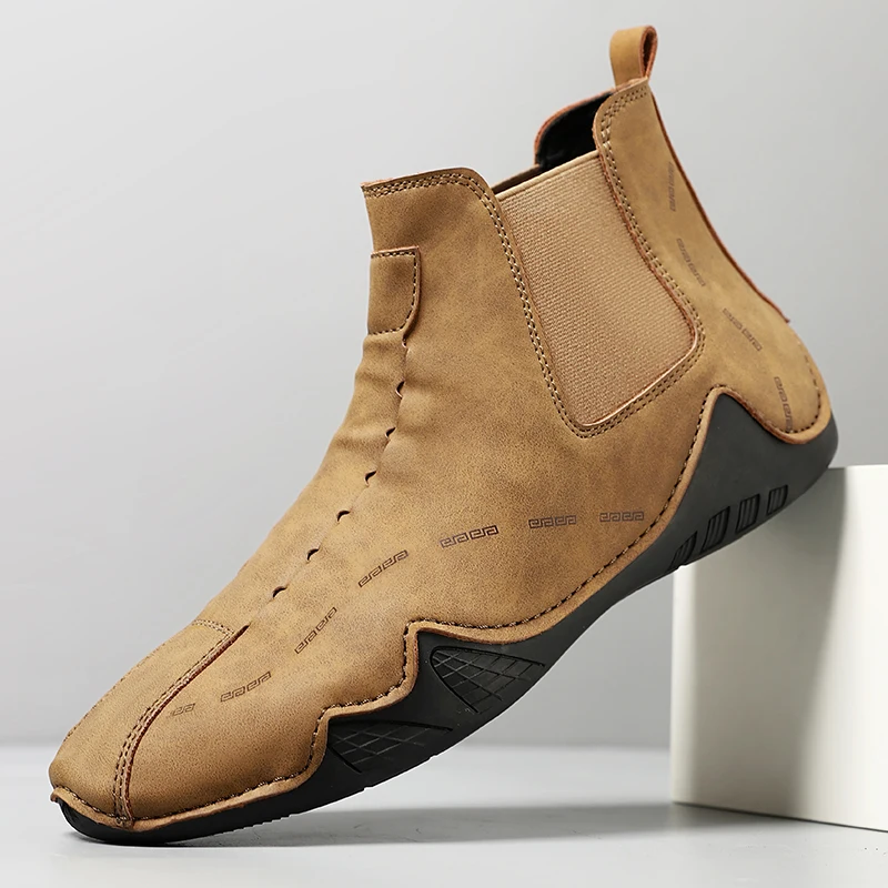 YRZL Men's High Top Shoes Handmade Casual Comfortable Fashion Slip on Shoes High Quality Non Slip Lightweight Boots for Men
YRZL Men's High Top Shoes Handmade Casual Comfortable Fashion Slip on Shoes High Quality Non Slip Lightweight Boots for Men