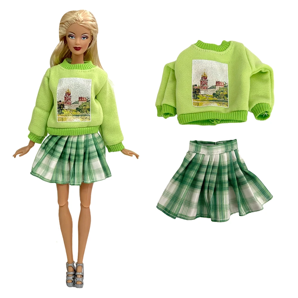 NK 1 Pcs 1/6 Doll Fashion Clothes Casual WearGreen Shirt Skirt Suits Doll Clothes For BJD Doll Accessories Children Toy Gift
NK 1 Pcs 1/6 Doll Fashion Clothes Casual WearGreen Shirt Skirt Suits Doll Clothes For BJD Doll Accessories Children Toy Gift