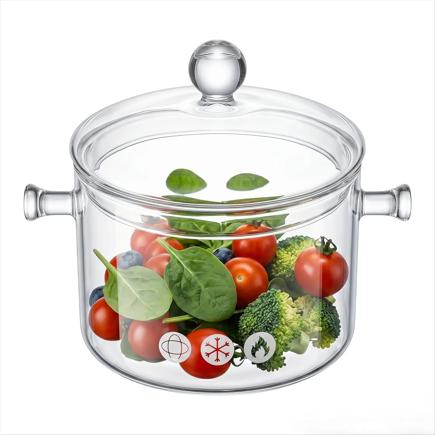 1.7L/57OZ Heat-Resistant Glass Saucepan with Cover, Stovetop Safe Cooking Pot for Soup, Pasta
1.7L/57OZ Heat-Resistant Glass Saucepan with Cover, Stovetop Safe Cooking Pot for Soup, Pasta