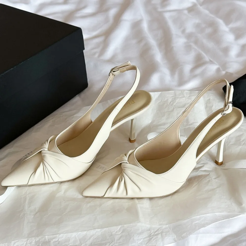 Женские босоножки на каблуке, однотонные туфли на высоком каблуке с острым носком, пустые сандалии сзади, женские сандалии большого размера
Женские босоножки на каблуке, однотонные туфли на высоком каблуке с острым носком, пустые сандалии сзади, женские сандалии большого размера