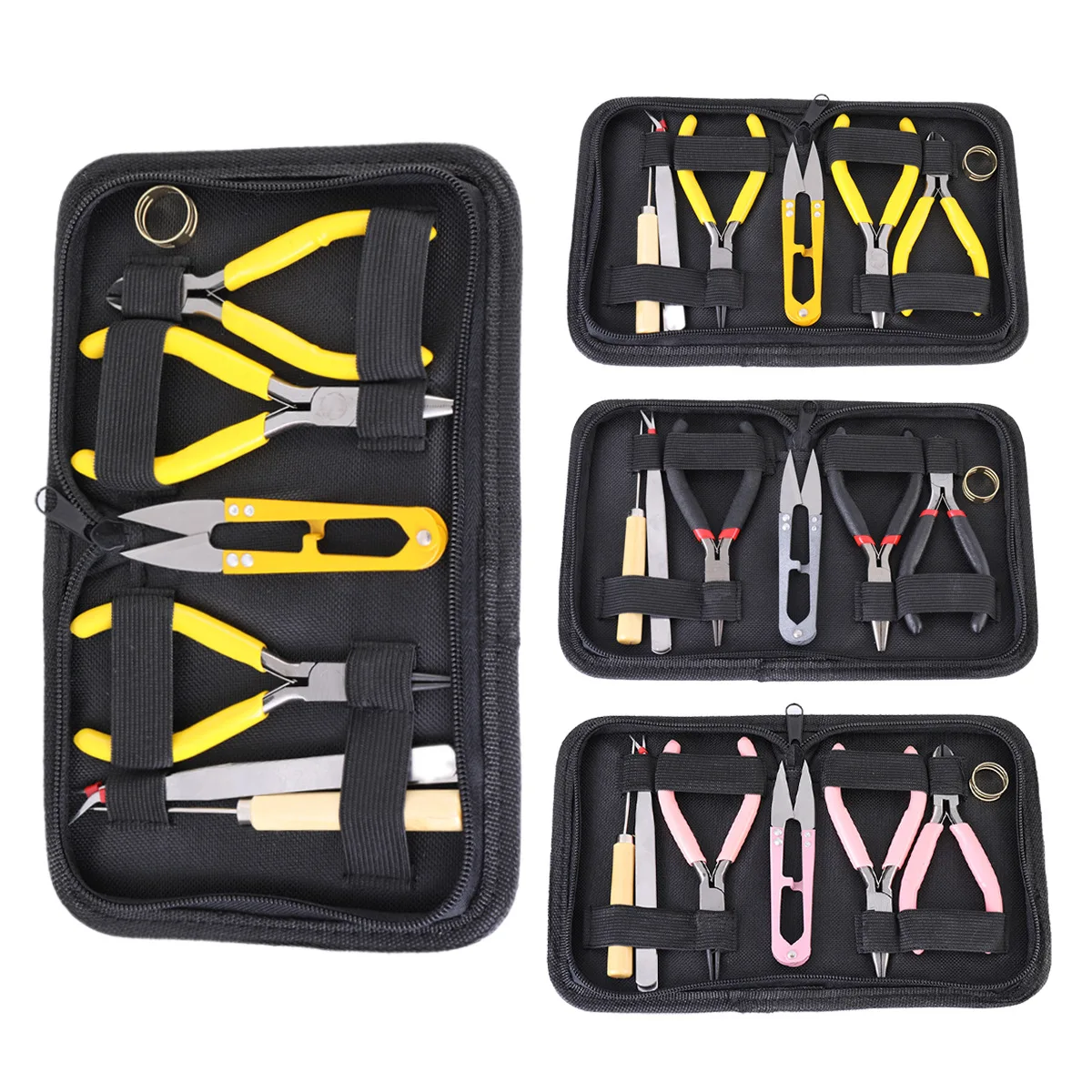 Набор из 8 многофункциональных ювелирных плоскогубцев ручной работы: плоскогубцы с заостренными и круглыми губками, ножницы, пинцеты, набор инструментов
Набор из 8 многофункциональных ювелирных плоскогубцев ручной работы: плоскогубцы с заостренными и круглыми губками, ножницы, пинцеты, набор инструментов