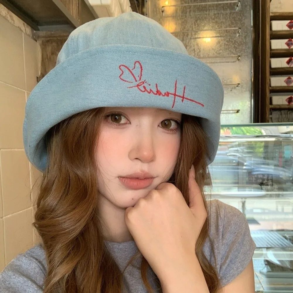 Japanese Korean Denim Bucket Cap Versatile Y2k Denim Fishing Cap Bow Tie Sweet Sun Protection Hat Spring Summer
Japanese Korean Denim Bucket Cap Versatile Y2k Denim Fishing Cap Bow Tie Sweet Sun Protection Hat Spring Summer