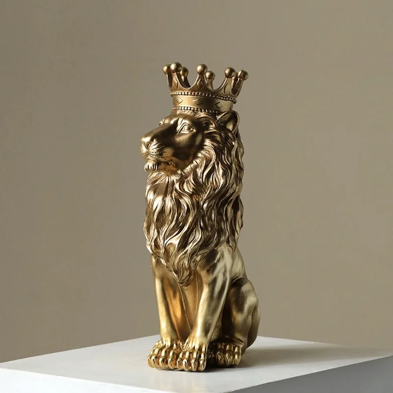 Elegant European Crown Lion Decorative Figurine Artistic Living Room Entrance Hall Study Carved Resin Sculpture Creative Home...
Elegant European Crown Lion Decorative Figurine Artistic Living Room Entrance Hall Study Carved Resin Sculpture Creative Home...