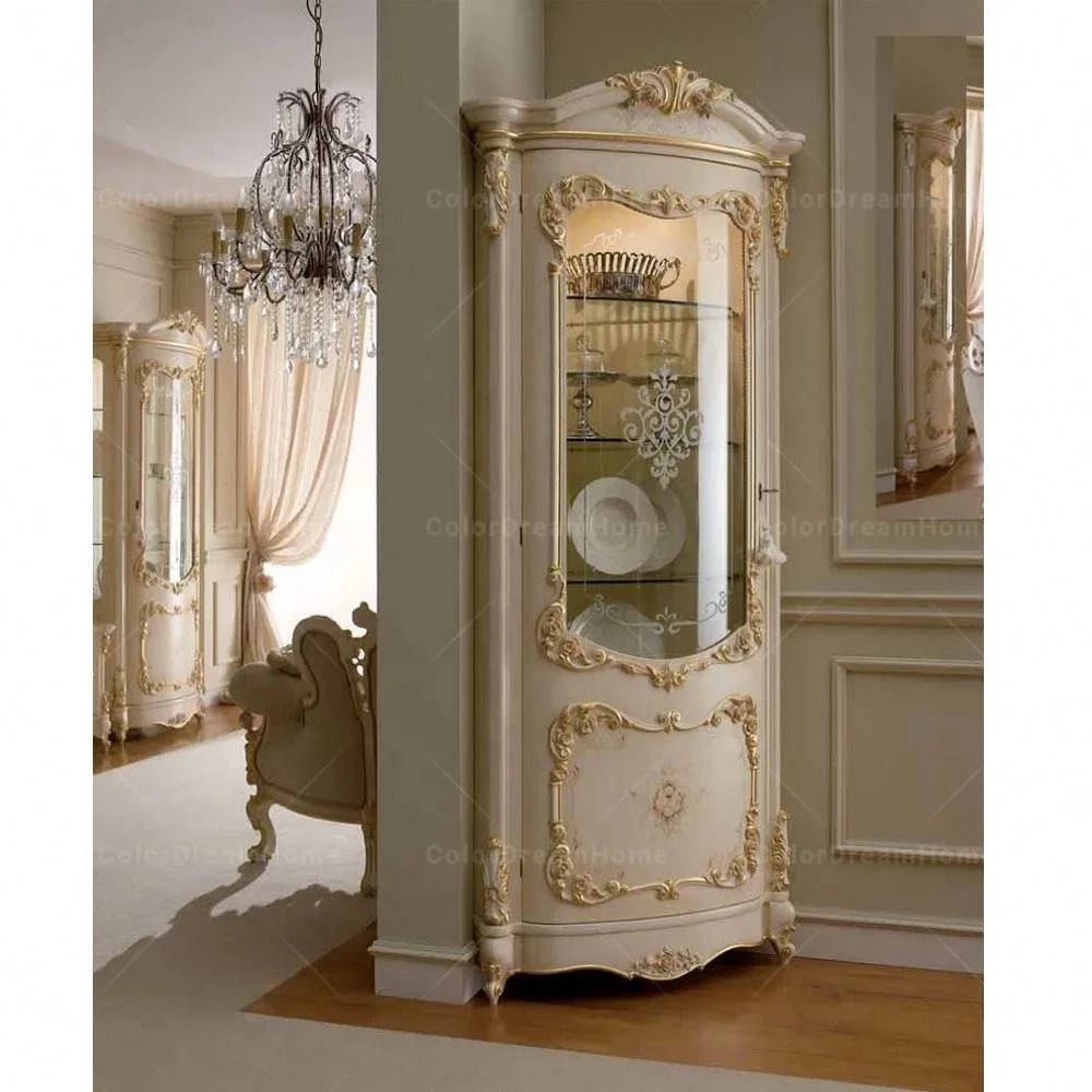 Hot sale European classical furniture living room luxury corner cabinet wood carving display cabinet 1 door
Hot sale European classical furniture living room luxury corner cabinet wood carving display cabinet 1 door