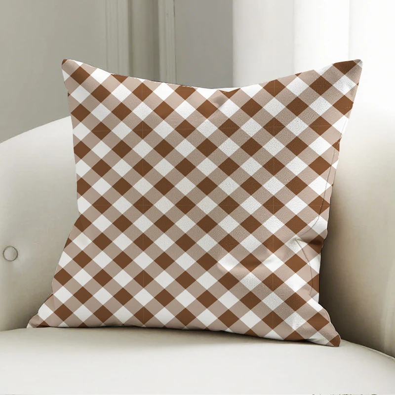 Brown Diamond Check Pillow Case Square Cushion Cover Soft Decor for Sofa Bedroom Home Decorative Throw Pillowcase
Brown Diamond Check Pillow Case Square Cushion Cover Soft Decor for Sofa Bedroom Home Decorative Throw Pillowcase