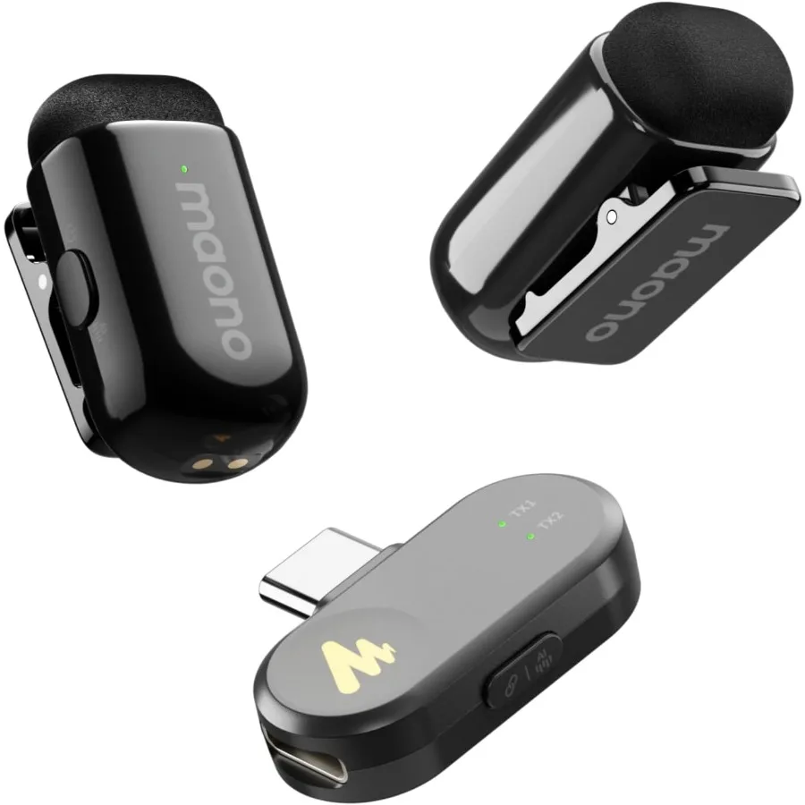 Wave T1 Mini Wireless Lavalier Microphone for iPhone 16 15 Android Tablet PC Clip on Lapel Mic with USBC Plug Noise Cancellatio
Wave T1 Mini Wireless Lavalier Microphone for iPhone 16 15 Android Tablet PC Clip on Lapel Mic with USBC Plug Noise Cancellatio