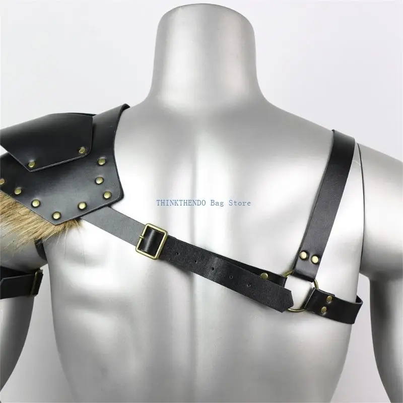 340D Warriour Single Pauldrons Shoulder Armour Medieval Knightes Costume for Halloween Faux Leather Single Shoulder Cover
340D Warriour Single Pauldrons Shoulder Armour Medieval Knightes Costume for Halloween Faux Leather Single Shoulder Cover