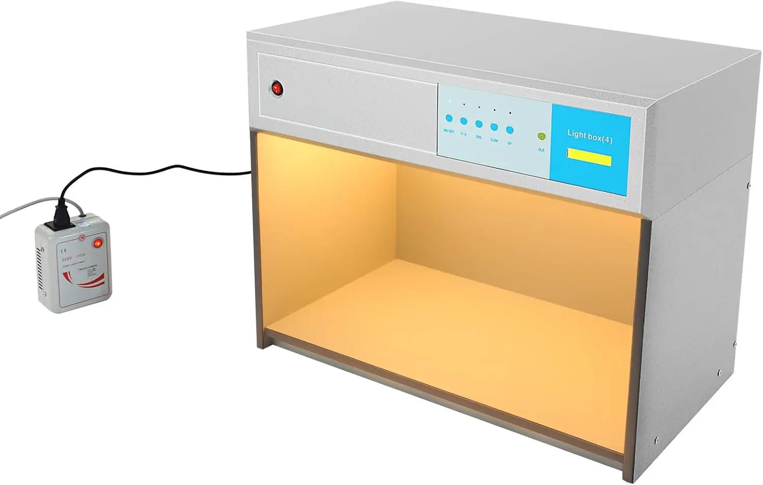 Кабина для определения цвета, лабораторный шкаф с 4 источниками света (D65/CWF/TL84/UV), идеально подходит для оценки текстиля, красок, косметики, пластиков.
Кабина для определения цвета, лабораторный шкаф с 4 источниками света (D65/CWF/TL84/UV), идеально подходит для оценки текстиля, красок, косметики, пластиков.