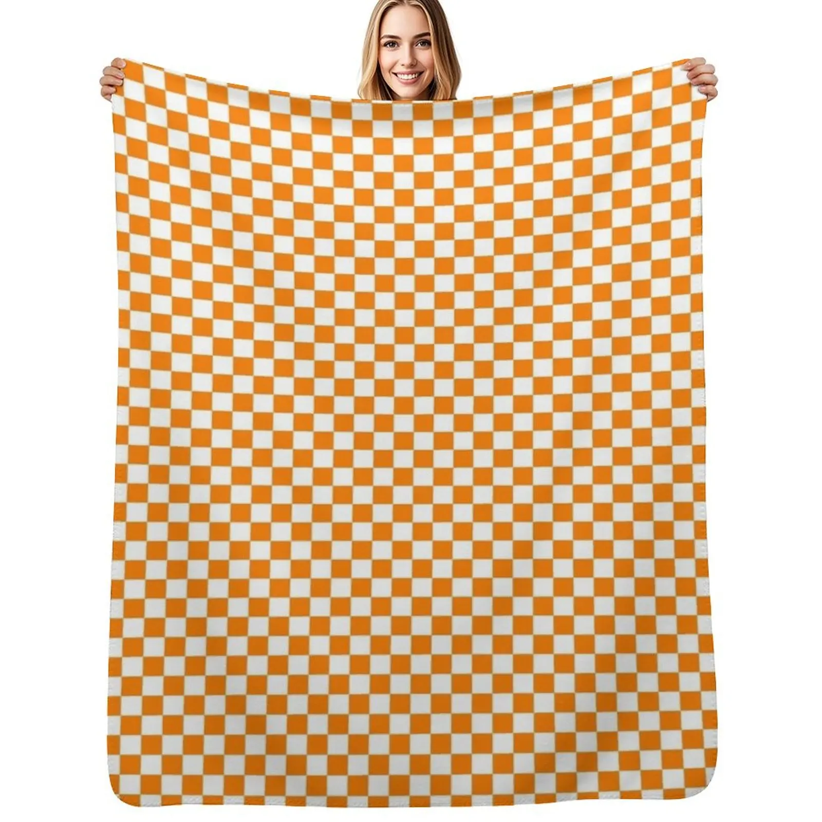 Orange and White Checkerboard Throw Blanket Stuffeds for sofa Single Blankets For Baby Blankets 
Orange and White Checkerboard Throw Blanket Stuffeds for sofa Single Blankets For Baby Blankets