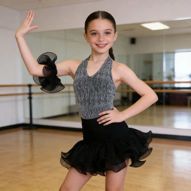 Fashion Girls Sleeveless Latin Dance Clothing Kids Performance Dancing Suits Children'S Salsa Ballroom Dance Dresses
Fashion Girls Sleeveless Latin Dance Clothing Kids Performance Dancing Suits Children'S Salsa Ballroom Dance Dresses