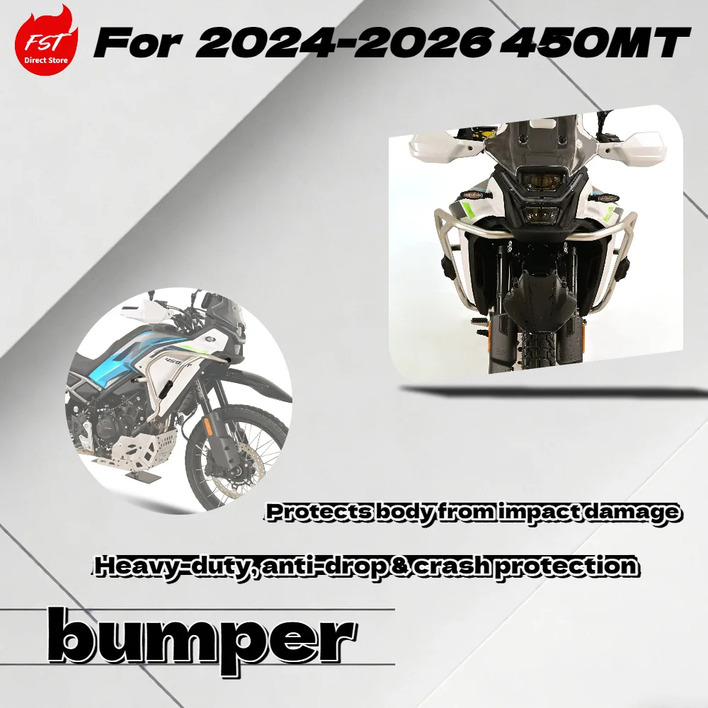 For 2024-2026 450MT Stainless Steel Crash Bar Anti-fall Bumper Engine Guard Plate Modified Accessories
For 2024-2026 450MT Stainless Steel Crash Bar Anti-fall Bumper Engine Guard Plate Modified Accessories