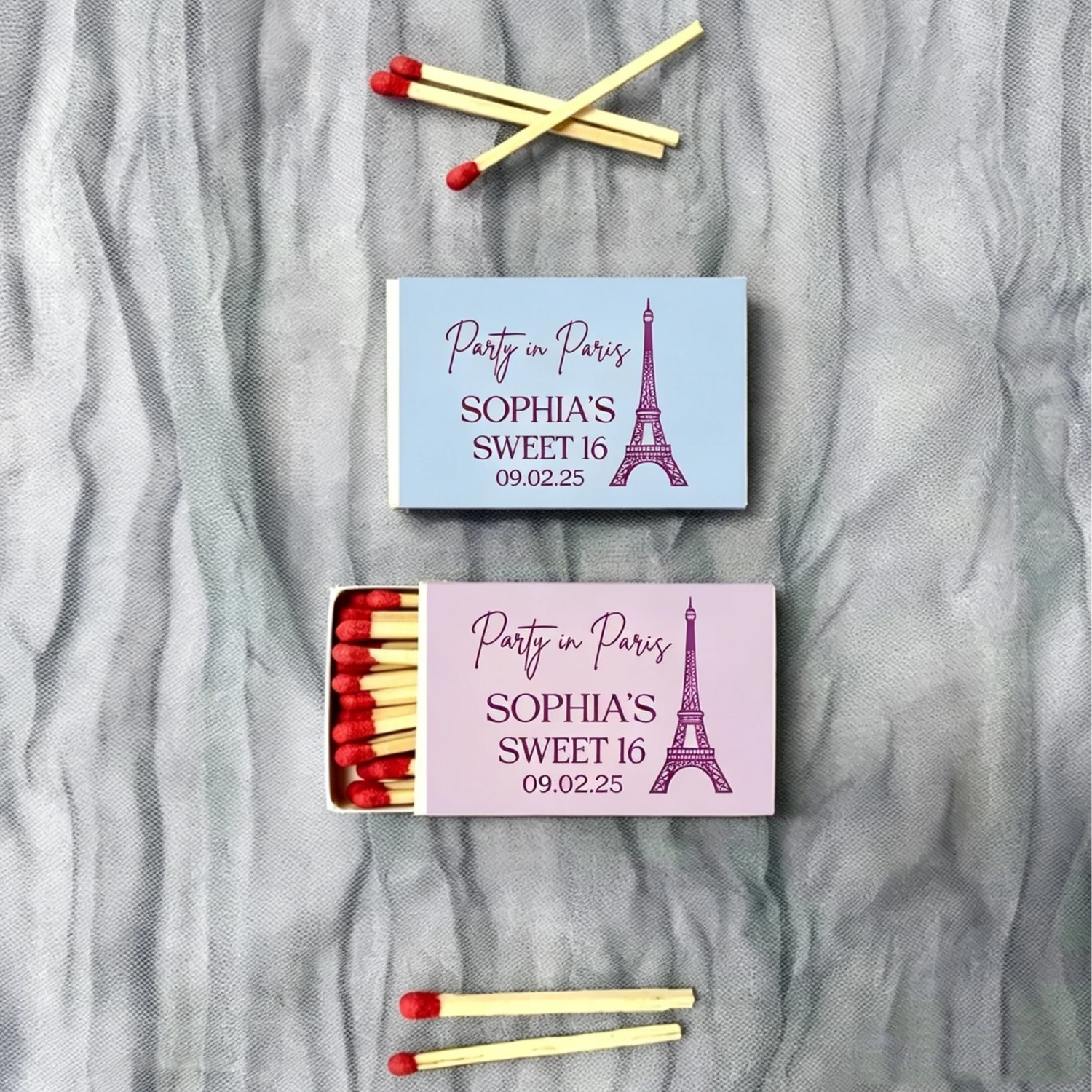 Custom Wedding Fun Matchboxes, Personalized Party Design, Enjoyable Favours for Wedding Guests
Custom Wedding Fun Matchboxes, Personalized Party Design, Enjoyable Favours for Wedding Guests