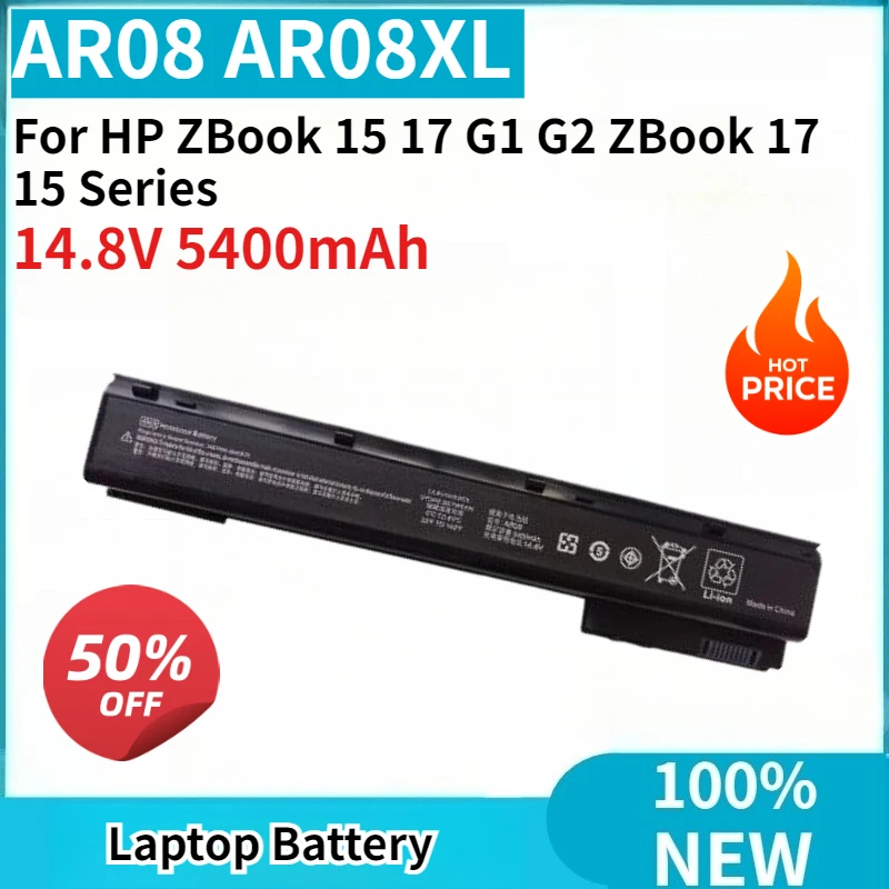 Абсолютно новая батарея для ноутбука AR08 AR08XL 14.8V 5400mAh повышенной емкости для HP ZBook 15 17 G1 G2 ZBook 17 15 Series 8 ячеек
Абсолютно новая батарея для ноутбука AR08 AR08XL 14.8V 5400mAh повышенной емкости для HP ZBook 15 17 G1 G2 ZBook 17 15 Series 8 ячеек