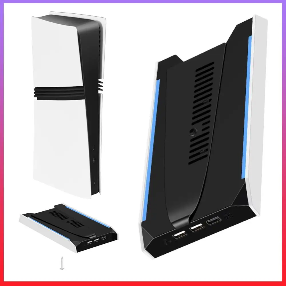 Подставка для игровой консоли PS5 Slim/PS5 Pro с RGB-подсветкой, 8 режимов освещения, вертикальная подставка с 3-скоростным вентилятором, игровые аксессуары
Подставка для игровой консоли PS5 Slim/PS5 Pro с RGB-подсветкой, 8 режимов освещения, вертикальная подставка с 3-скоростным вентилятором, игровые аксессуары