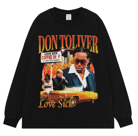 2025 Latest Don Toliver Don Toliver Tee Concert Hip Hop American High Street Versatile Sweater Unisex
2025 Latest Don Toliver Don Toliver Tee Concert Hip Hop American High Street Versatile Sweater Unisex