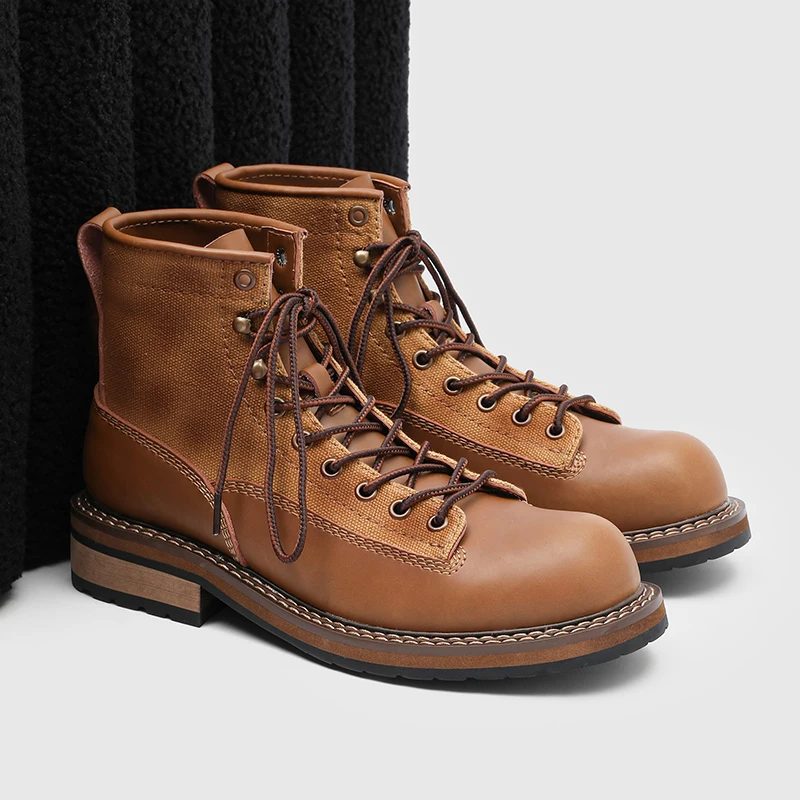 Men Classic American Retro Motorcycle Boots Anti Slip Wear Resistant Street Outdoor Mountaineering Couple Style Fashion Boots
Men Classic American Retro Motorcycle Boots Anti Slip Wear Resistant Street Outdoor Mountaineering Couple Style Fashion Boots