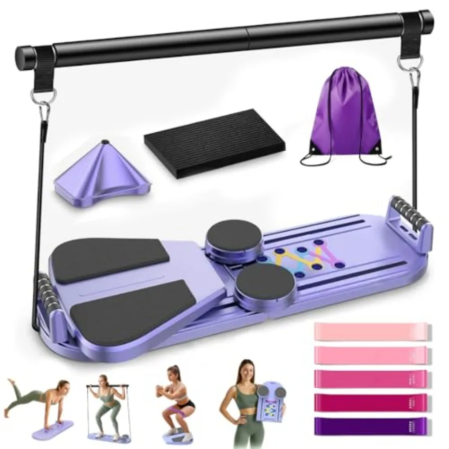 Foldable Multifunctional Pilates Board for Home Workout with Timer Resistance Bands Storage Bag Portable Equipment for Abs Core
Foldable Multifunctional Pilates Board for Home Workout with Timer Resistance Bands Storage Bag Portable Equipment for Abs Core
