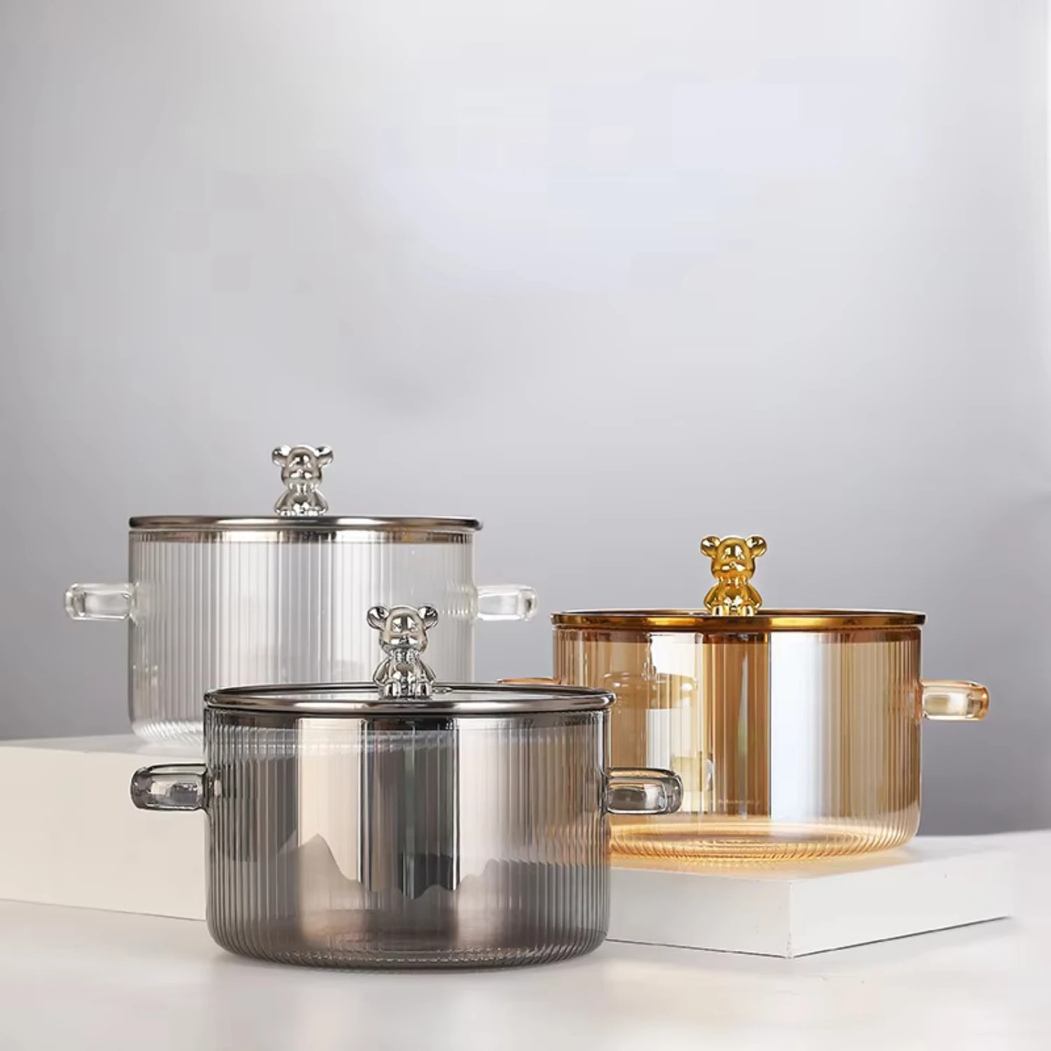 1Pcs Household Glass Saucepan Cooking Double Ear Glass Soup Pot Noodle Bowl Cookwares with Tops Small Cooking Pots Set
1Pcs Household Glass Saucepan Cooking Double Ear Glass Soup Pot Noodle Bowl Cookwares with Tops Small Cooking Pots Set