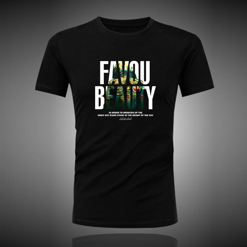 High-quality men's and women's fashion patterned printed cotton T-shirts for sporty loose short-sleeved shirts in summer 2025 02
High-quality men's and women's fashion patterned printed cotton T-shirts for sporty loose short-sleeved shirts in summer 2025 02