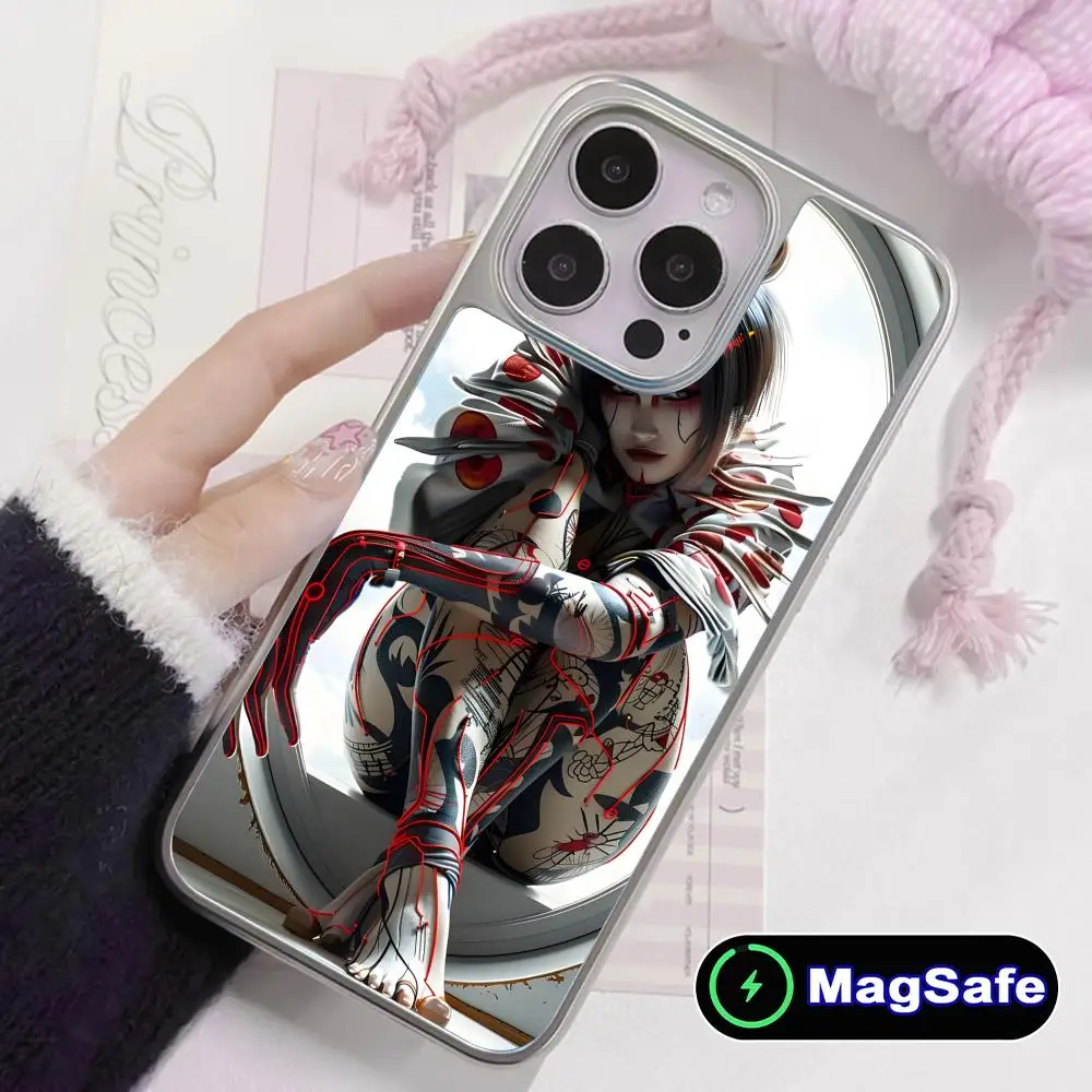 Чехол для телефона с татуировкой гейши для iPhone 17 16 15 14 13 12 11 Air Pro Max Plus, с поддержкой MagSafe, серебристое покрытие, цветной чехол
Чехол для телефона с татуировкой гейши для iPhone 17 16 15 14 13 12 11 Air Pro Max Plus, с поддержкой MagSafe, серебристое покрытие, цветной чехол