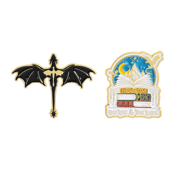 Fantasy Novel Enamel Pins Cartoon Anime Black Dragon Book Metal Brooch Backpack Lapel Badges Jewelry Collection Gift for Friends
Fantasy Novel Enamel Pins Cartoon Anime Black Dragon Book Metal Brooch Backpack Lapel Badges Jewelry Collection Gift for Friends