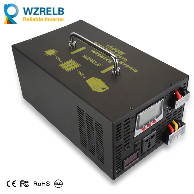 1500W Pure Sine Wave Hybrid Inverter 24V to 220V DC to DC/AC Transformer Power Inverter 12V/48V to 120V/230V/240V 30A Controller
1500W Pure Sine Wave Hybrid Inverter 24V to 220V DC to DC/AC Transformer Power Inverter 12V/48V to 120V/230V/240V 30A Controller