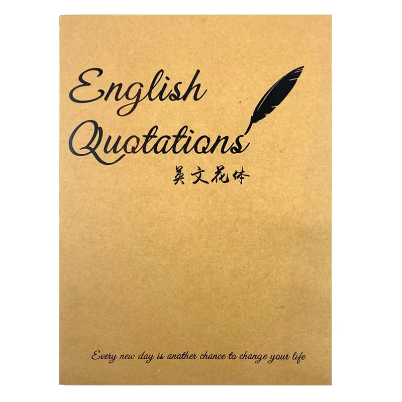Professional English Calligraphy Copybook Beautiful Handwriting Art Style Hard Pen Copying English Copybook Pen Ink Art Supply
Professional English Calligraphy Copybook Beautiful Handwriting Art Style Hard Pen Copying English Copybook Pen Ink Art Supply
