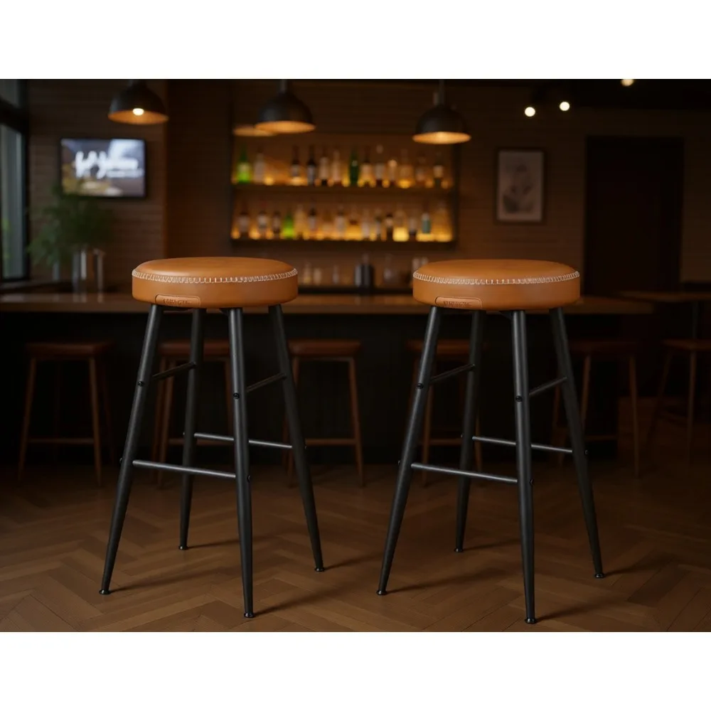 Комплект из 2 барных стульев без спинки в стиле Mid-Century Modern, высотой 30 дюймов, цвет карамельно-коричневый, для кухонного острова
Комплект из 2 барных стульев без спинки в стиле Mid-Century Modern, высотой 30 дюймов, цвет карамельно-коричневый, для кухонного острова