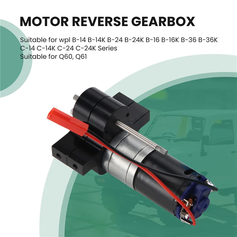 【Flash Sale】370 Power Metal Motor Reverse Gearbox With Heat Sink RC Car Spare Parts For WPL B1 B14 B24 C14 C24 B16 B26 B36
【Flash Sale】370 Power Metal Motor Reverse Gearbox With Heat Sink RC Car Spare Parts For WPL B1 B14 B24 C14 C24 B16 B26 B36