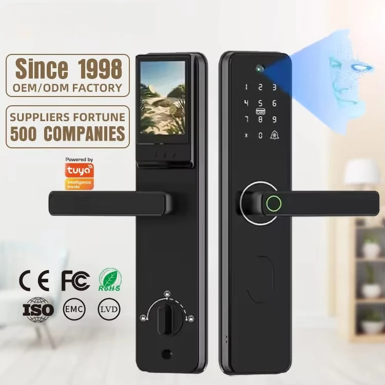 Hot Selling Security Electronic Wireless Wifi Intelligent Biometric Fingerprint Number Cerradura Digital Door Lock With Camera
Hot Selling Security Electronic Wireless Wifi Intelligent Biometric Fingerprint Number Cerradura Digital Door Lock With Camera