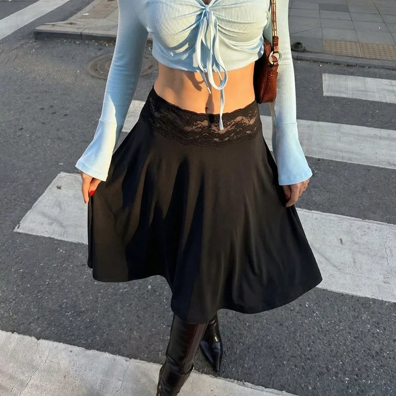Talenza Women's Casual Maxi Skirt Fashion Lace Vintage Patchwork Solid High Waist Skirt Elegant Commuting Streetwear Chic Skirts
Talenza Women's Casual Maxi Skirt Fashion Lace Vintage Patchwork Solid High Waist Skirt Elegant Commuting Streetwear Chic Skirts