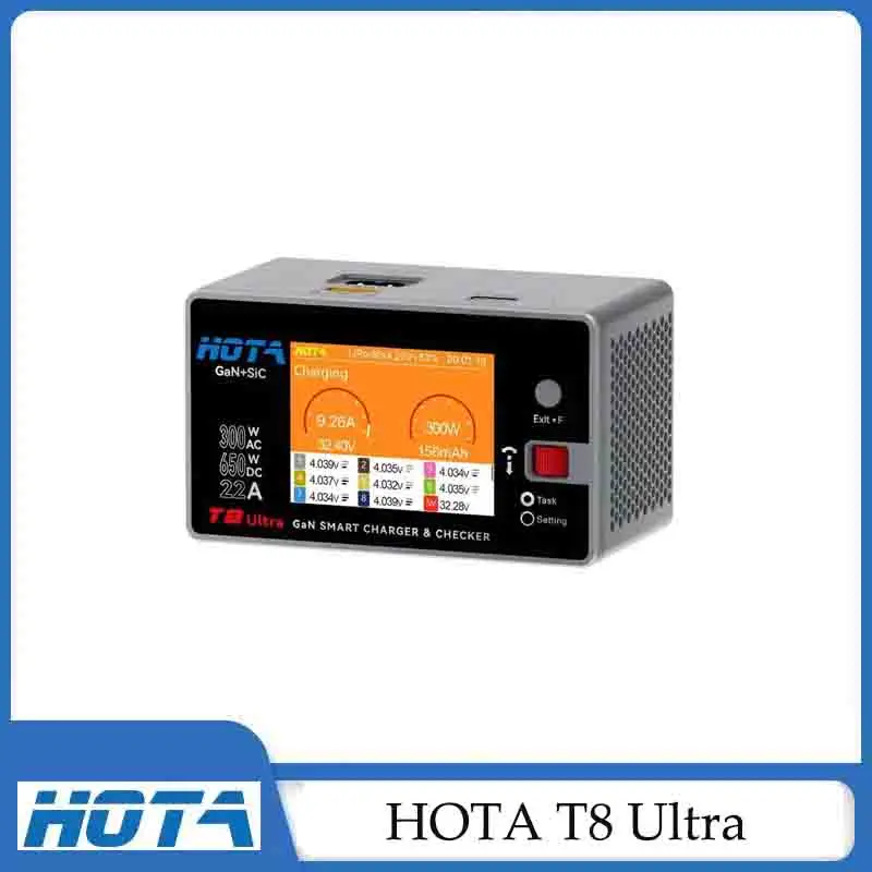 HOTA T8 Ultra Gallium Nitride AC/DC8S Smart Charger Pro Accessories RC
HOTA T8 Ultra Gallium Nitride AC/DC8S Smart Charger Pro Accessories RC