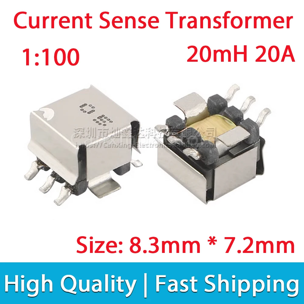 2/5/10pcs SMD SMT Current Sense Transformer 20mH 20A High Current Sensor Transformer Turns Ratio 1 : 100 EE5.0 Type
2/5/10pcs SMD SMT Current Sense Transformer 20mH 20A High Current Sensor Transformer Turns Ratio 1 : 100 EE5.0 Type