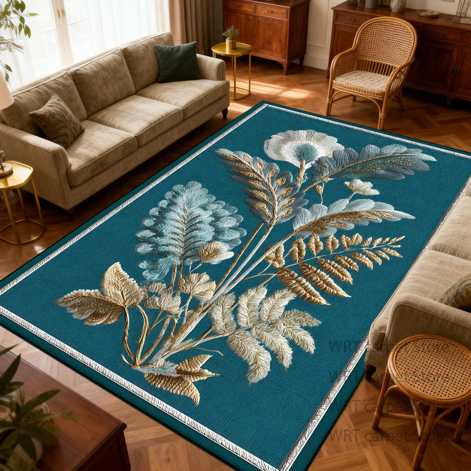 Элегантный ковер в растительном стиле для гостиной, спальни, прихожей, большой декоративный коврик для дома, нескользящий, моющийся, для улицы
Элегантный ковер в растительном стиле для гостиной, спальни, прихожей, большой декоративный коврик для дома, нескользящий, моющийся, для улицы