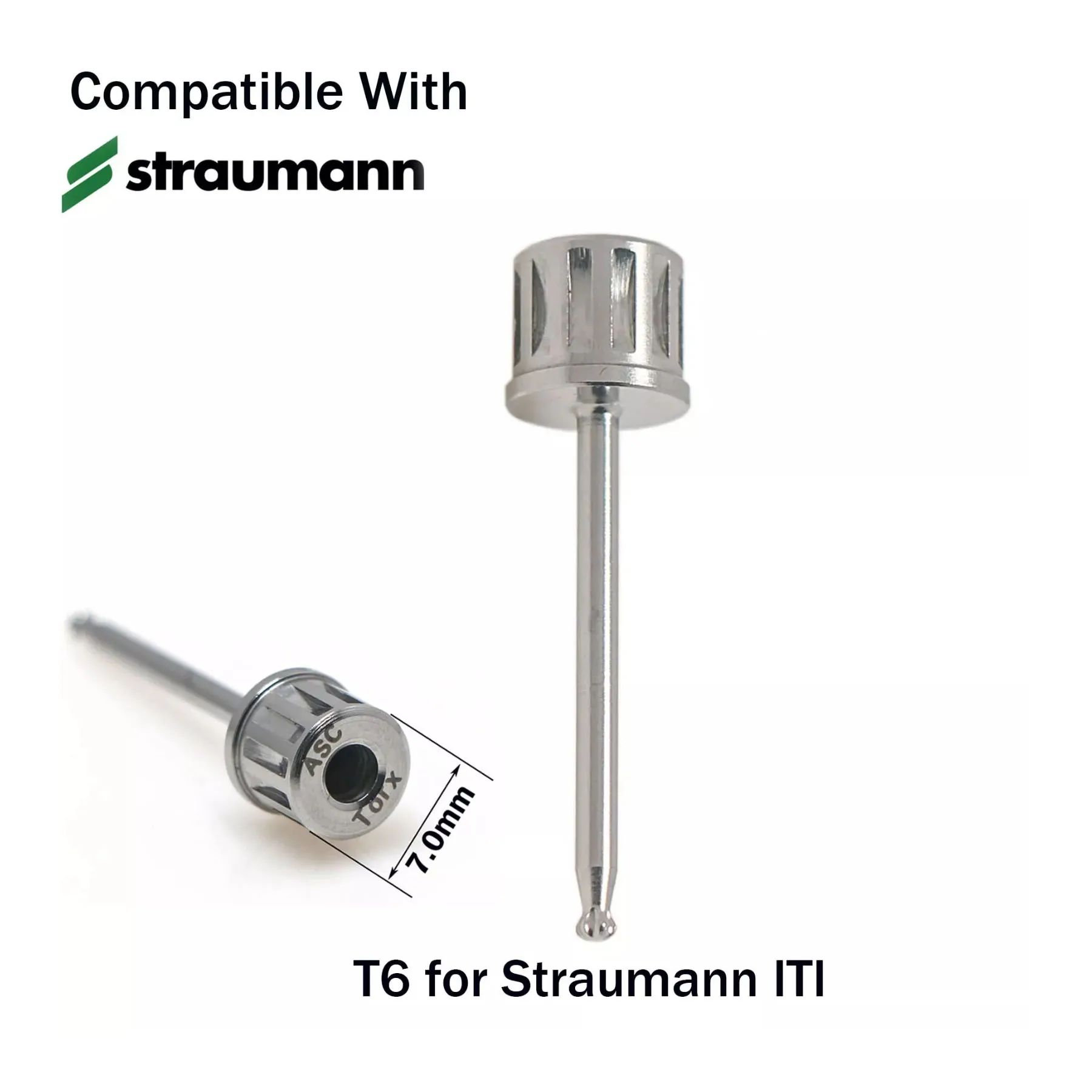 Implant ASC Screwdriver for Angulated Screw Channel Driver fit Straumann ITI With a 7mm Hole
Implant ASC Screwdriver for Angulated Screw Channel Driver fit Straumann ITI With a 7mm Hole