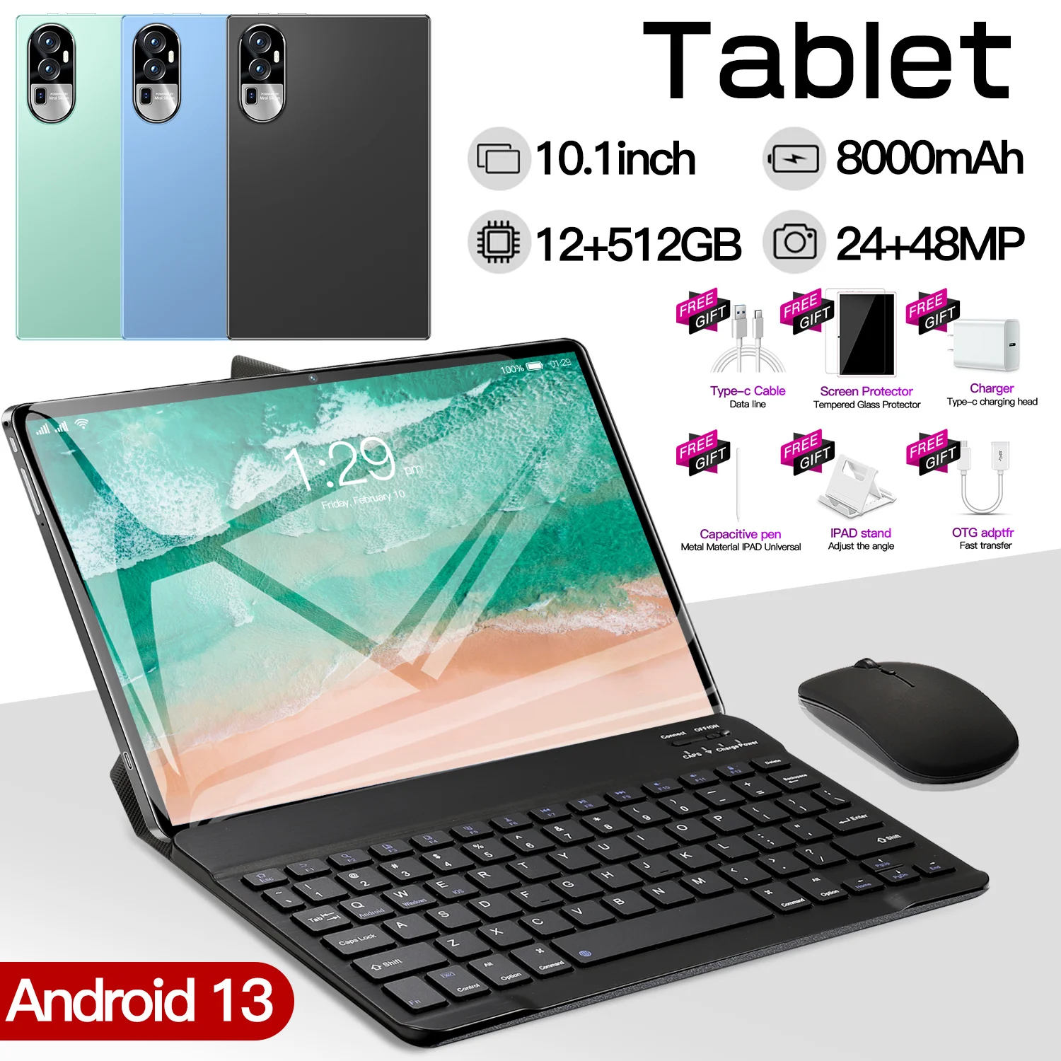 Global Model New Tablet 15 Pro Android 13 16GB+1TB 10.1-inch 5G Dual SIM Dual Standby Bluetooth WIFI GPS Large Screen PC Tablet
Global Model New Tablet 15 Pro Android 13 16GB+1TB 10.1-inch 5G Dual SIM Dual Standby Bluetooth WIFI GPS Large Screen PC Tablet